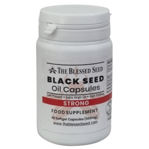 STRONG Black Seed Oil Capsules – 60 x 500mg (made with organic strong oil)