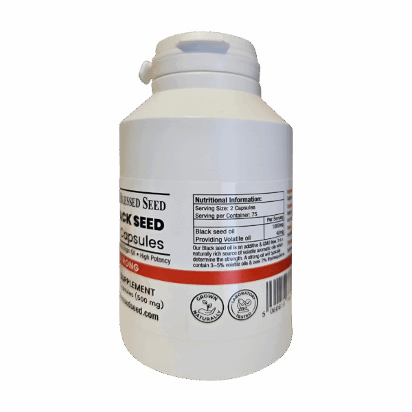 STRONG Black Seed Oil Capsules - 150 x 500mg - Image 3