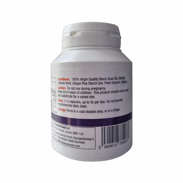 Vegan Extra Strong Black Seed Oil Capsules – 90 x 500mg - Image 3