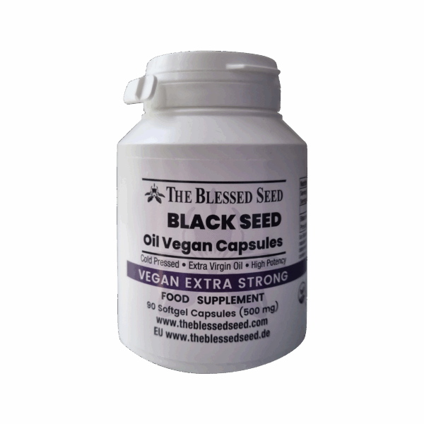 Vegan Extra Strong Black Seed Oil Capsules – 90 x 500mg