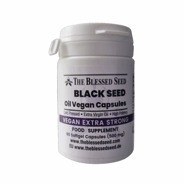 Vegan Extra Strong Black Seed Oil Capsules – 60 x 500mg